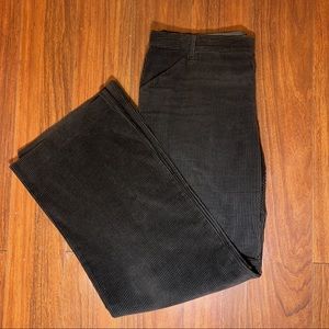 J. Crew brown corduroy side zip. Size 8.